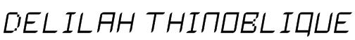 Delilah ThinOblique Font
