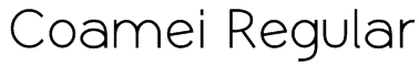 Coamei Regular Font