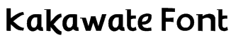 Kakawate Font Font