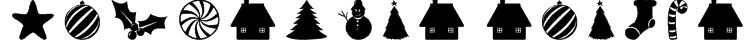 Christmas Shapes Font