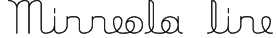 Minneola line Font
