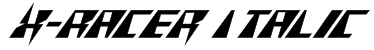 X-Racer Italic Font
