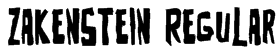 Zakenstein Regular Font