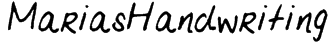 MariasHandwriting Font