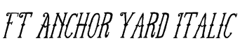 FT Anchor Yard Italic Font