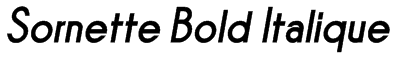 Sornette Bold Italique Font