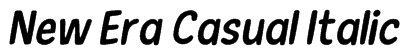 New Era Casual Italic Font