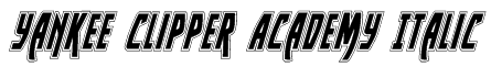 Yankee Clipper Academy Italic Font