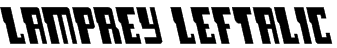 Lamprey Leftalic Font