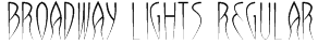 Broadway lights Regular Font