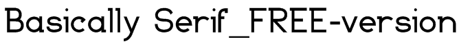 Basically Serif_FREE-version Font