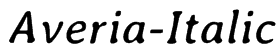 Averia-Italic Font