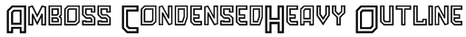 Amboss CondensedHeavy Outline Font