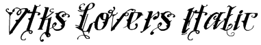 Vtks Lovers Italic Font