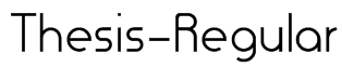 Thesis-Regular Font