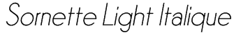 Sornette Light Italique Font