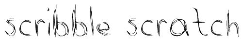 scribble scratch Font