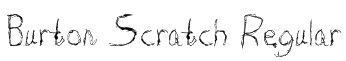 Burton Scratch Regular Font