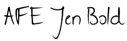 AFE Jen Bold Font