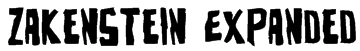 Zakenstein Expanded Font