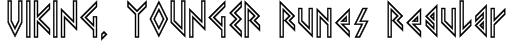 VIKING, YOUNGER Runes Regular Font