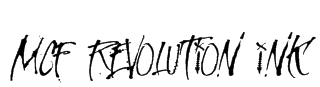 MCF Revolution ink Font