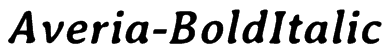 Averia-BoldItalic Font