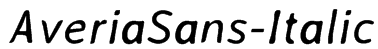 AveriaSans-Italic Font
