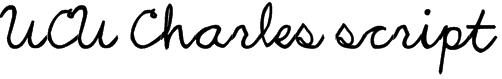 UCU Charles script Font