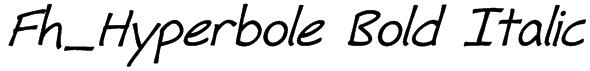 Fh_Hyperbole Bold Italic Font