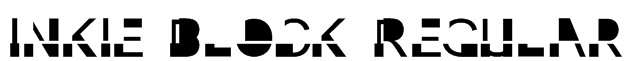 Inkie Block Regular Font