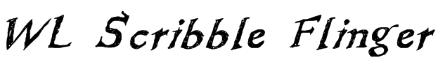 WL Scribble Flinger Font