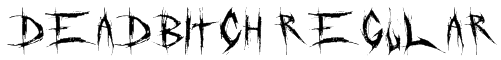DeadBitch Regular Font