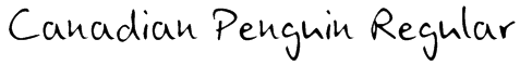 Canadian Penguin Regular Font