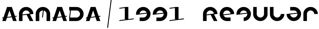 ARMADA/1991 Regular Font