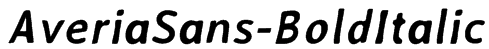 AveriaSans-BoldItalic Font