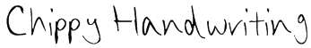 Chippy Handwriting Font