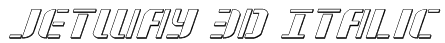 Jetway 3D Italic Font