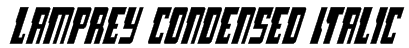 Lamprey Condensed Italic Font