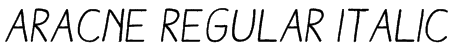 Aracne Regular Italic Font