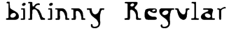 bikinny Regular Font