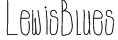 LewisBlues Font