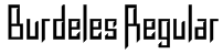 Burdeles Regular Font