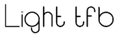 Light tfb Font