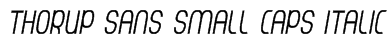Thorup Sans Small Caps Italic Font