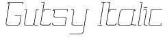 Gutsy Italic Font