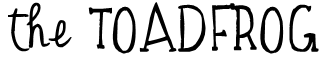 the TOADFROG Font