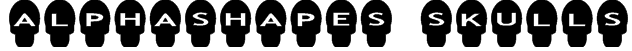 AlphaShapes skulls Font