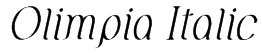 Olimpia Italic Font
