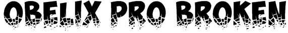 Obelix Pro Broken Font